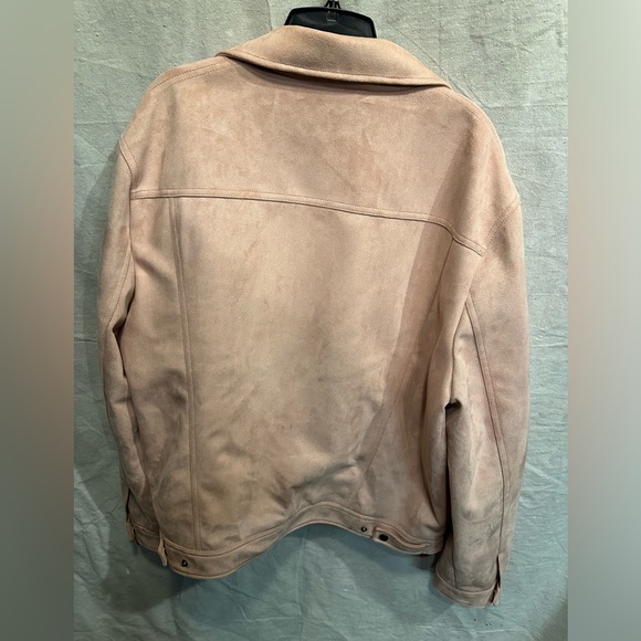Express Faux Suede Pink Jacket NWT XL women’s - Picture 5 of 8